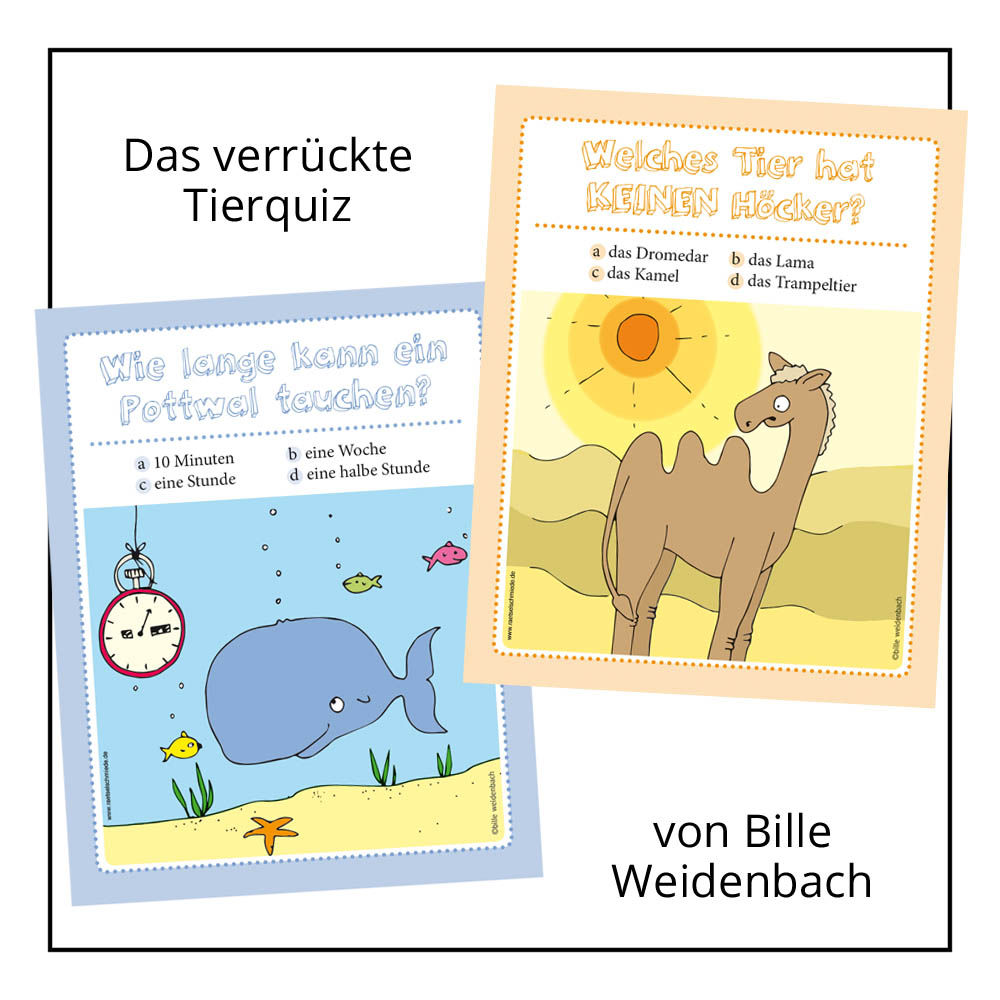 Kinderrätsel Das verrückte Tierquiz von Bille Weidenbach