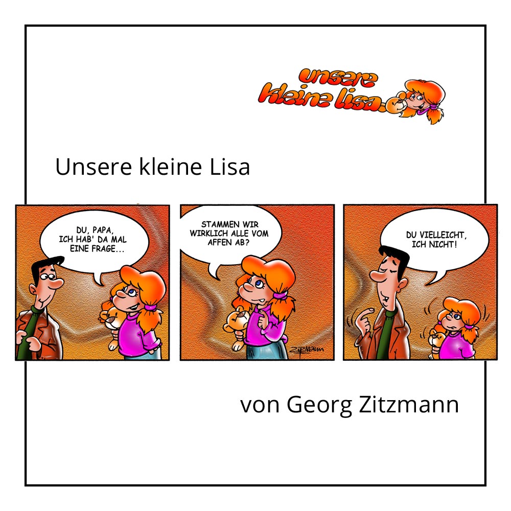 Comic "Unsere kleine Lisa" von Georg Zitzmann bei der Rätselschmiede