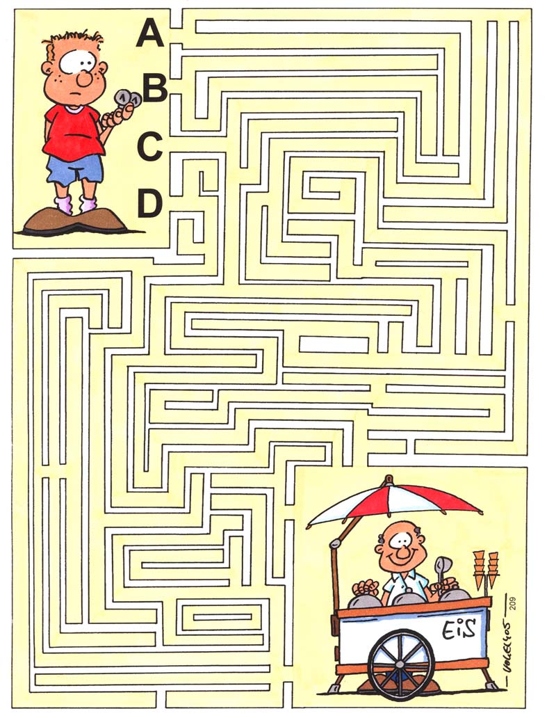 Kinderrätsel Labyrinth von Heiko Vogel bei der Rätselschmiede
