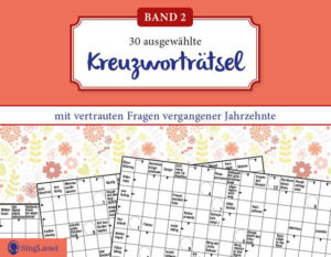 Kreuzworträtsel für Senioren Band 2 vom Singliesel Verlag mit Rätseln von der Rätselschmiede