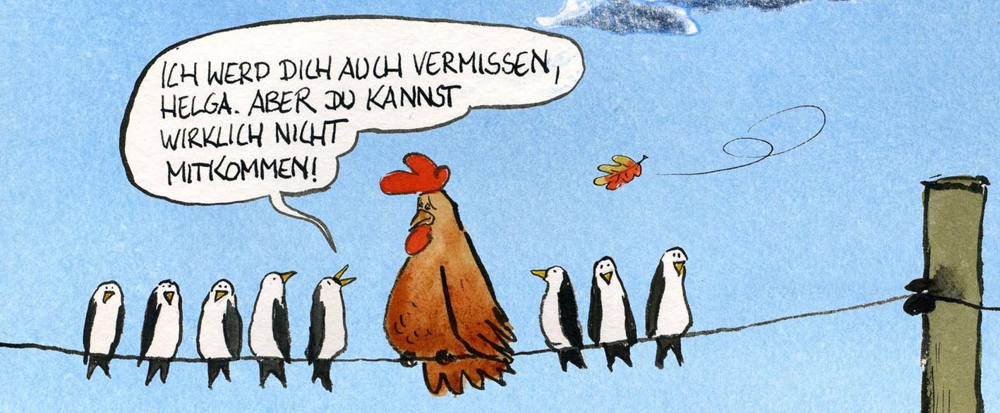 Cartoon 'Tillmanns Tierleben' von Rüdiger Tillmann bei der Rätselschmiede