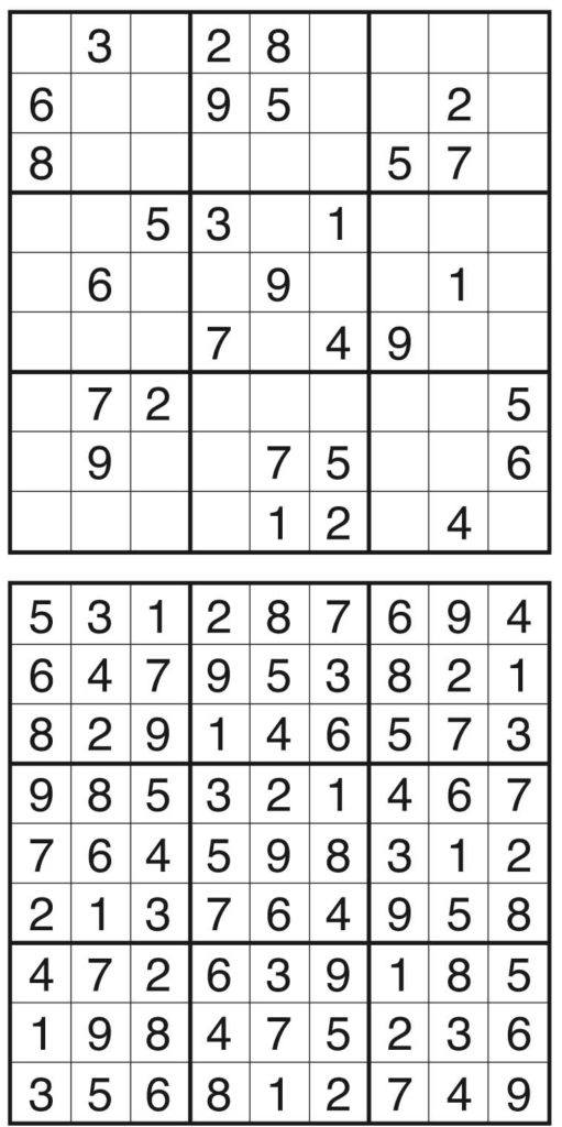 Sudoku von der Rätselschmiede