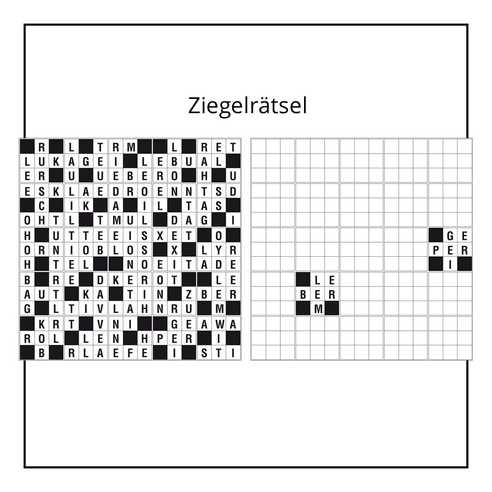 Ziegelrätsel von der Rätselschmiede
