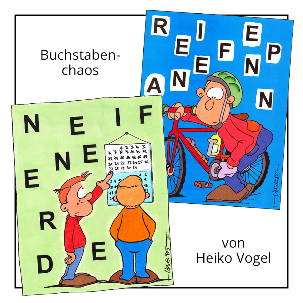 Kinderrätsel "Buchstabenchaos" von Heiko Vogel bei der Rätselschmiede