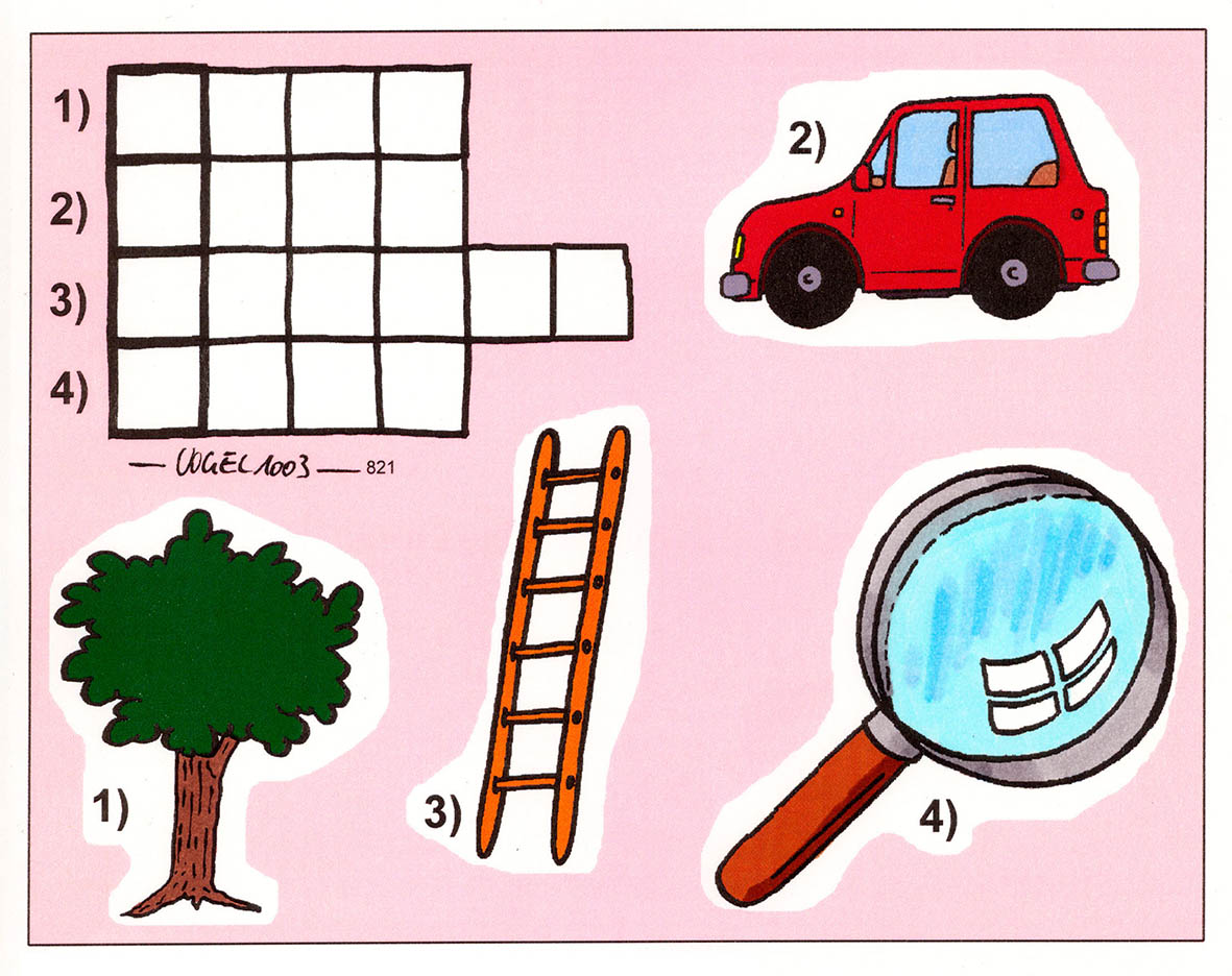Kinderrätsel "Kreuzworträtsel" von Heiko Vogel bei der Rätselschmiede